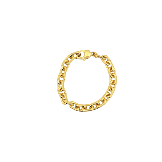Élan Link Bracelet – 18K Gold Plated Oval Link Chain
