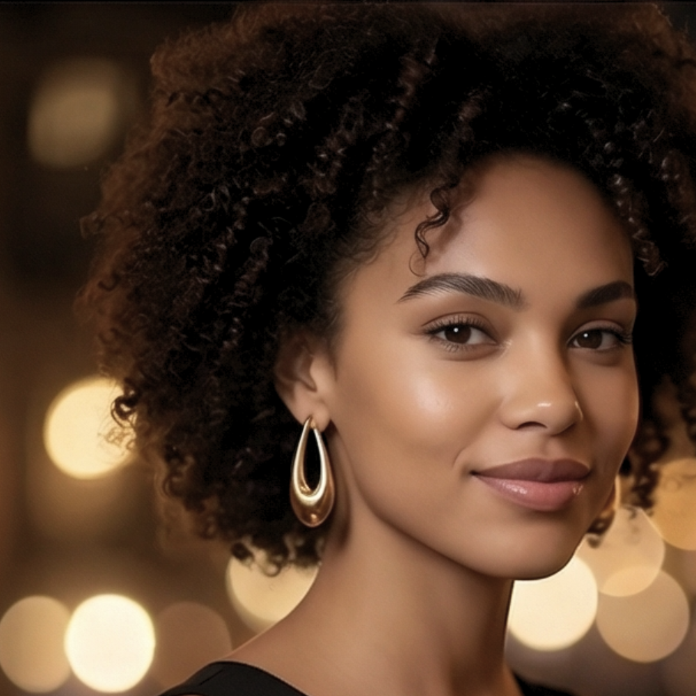 Statement Earrings – Sculptural Drop Design in Gold & Silver (2.5”)