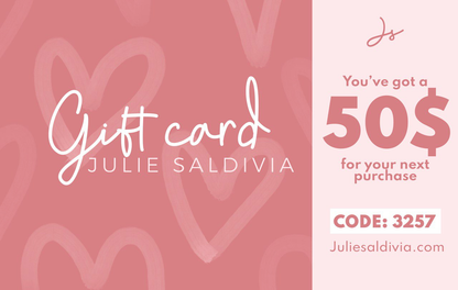 Online jewelry gift card by Julie Saldivia – instant email delivery