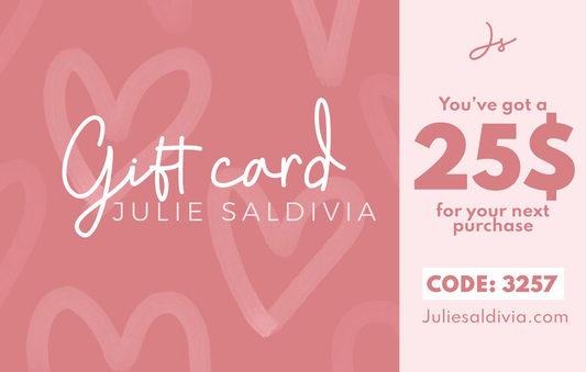 Online jewelry gift card by Julie Saldivia – instant email delivery