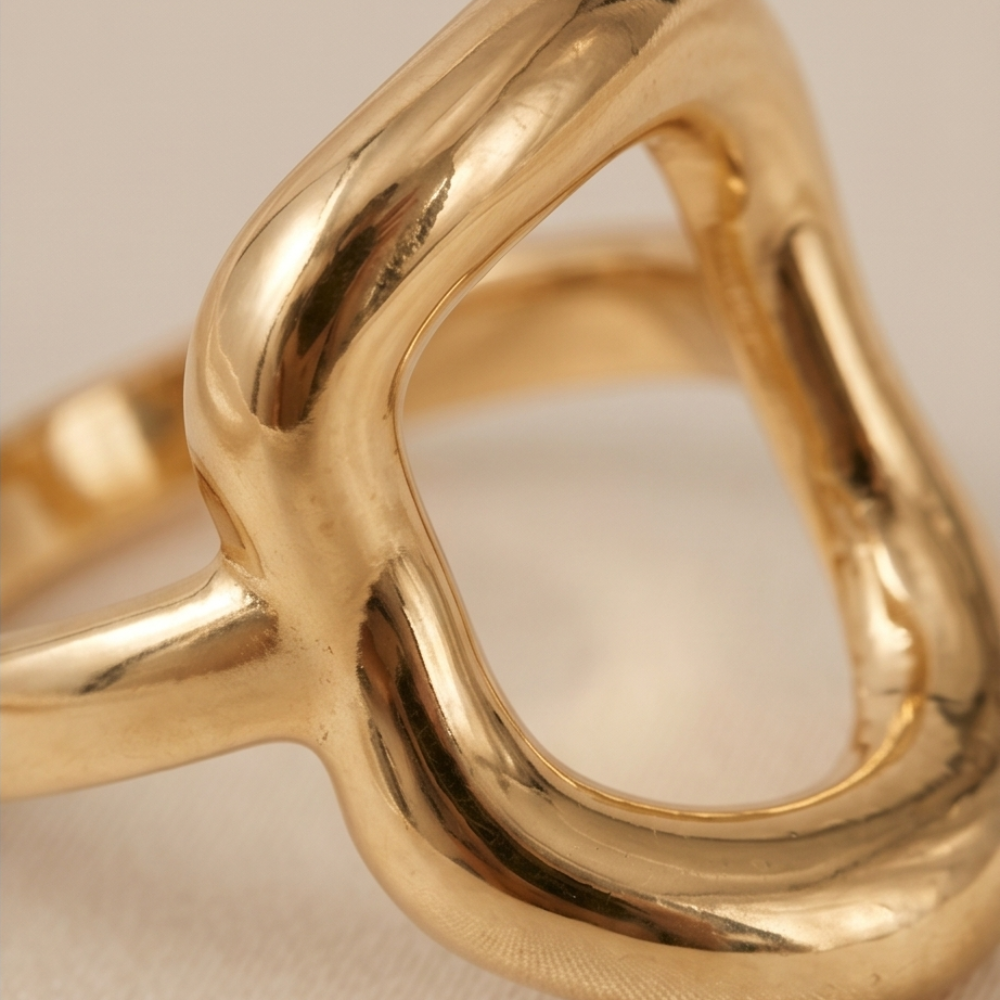 Abstract Gold Open Ring | Julie Saldivia