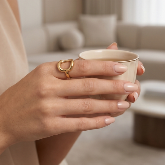 Abstract Gold Open Ring | Julie Saldivia