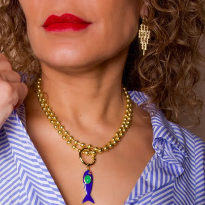 Bold Bar Gold Statement Earrings