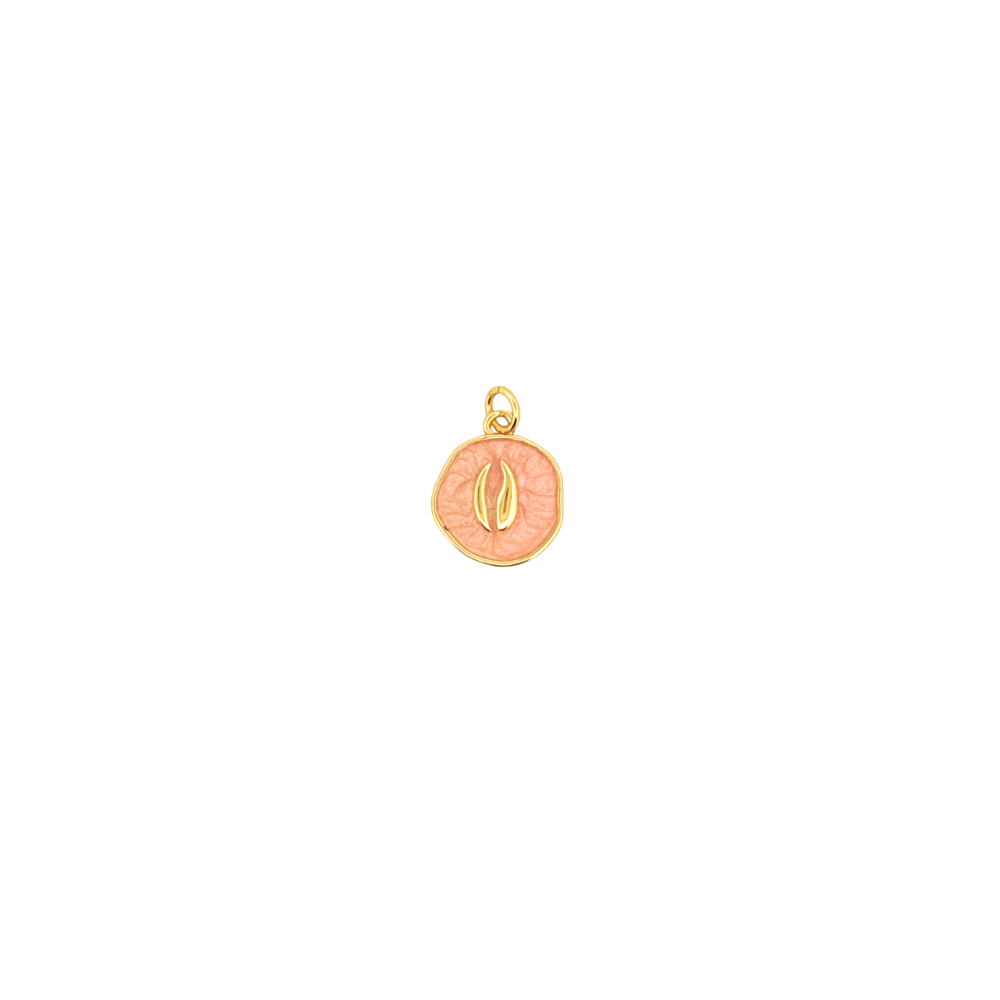 Pink enamel angel wings charm for personalized Charm Bar bracelets and necklaces.