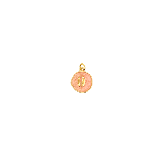 Pink enamel angel wings charm for personalized Charm Bar bracelets and necklaces.