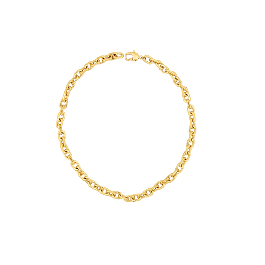 Élan Link Signature Necklace – 18K Gold Plated, 18"