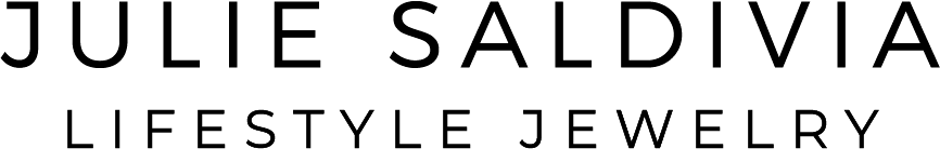 Jewelry brand logo with 'Julie Saldivia Lifestyle Jewelry' text.