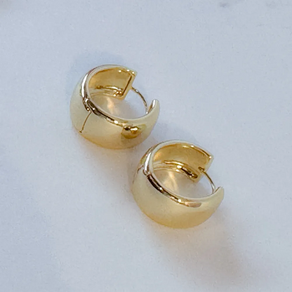 Minimalist 18K Gold Plated Huggie Hoops - 1mm Sleek Everyday Style